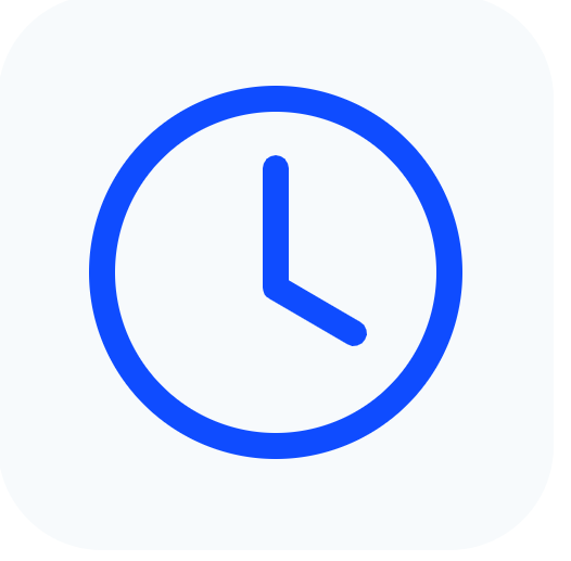 Ícone representando horário de atendimento, disponibilidade e funcionamento dos serviços da TERA UPGRADE.