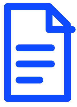 Ícone representando documentação técnica, elaboração de projetos, relatórios e padronização de infraestrutura de tecnologia da informação.